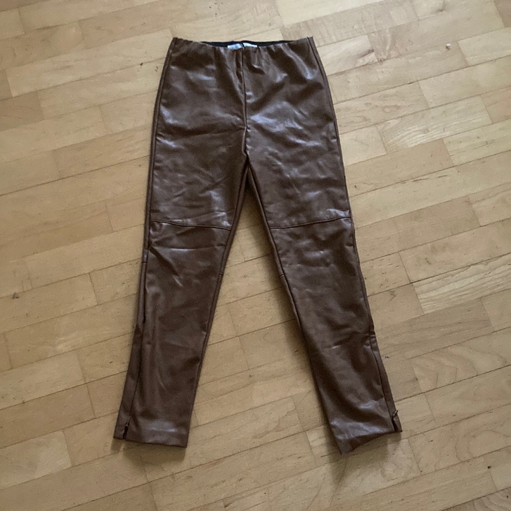 Zara kids faux leather leggings